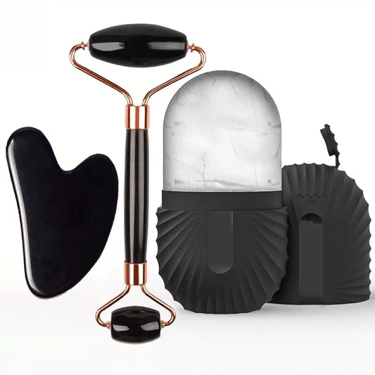 Kit Facial Gua Sha + Roller de Hielo — Ritual de Cuidado Jodaura